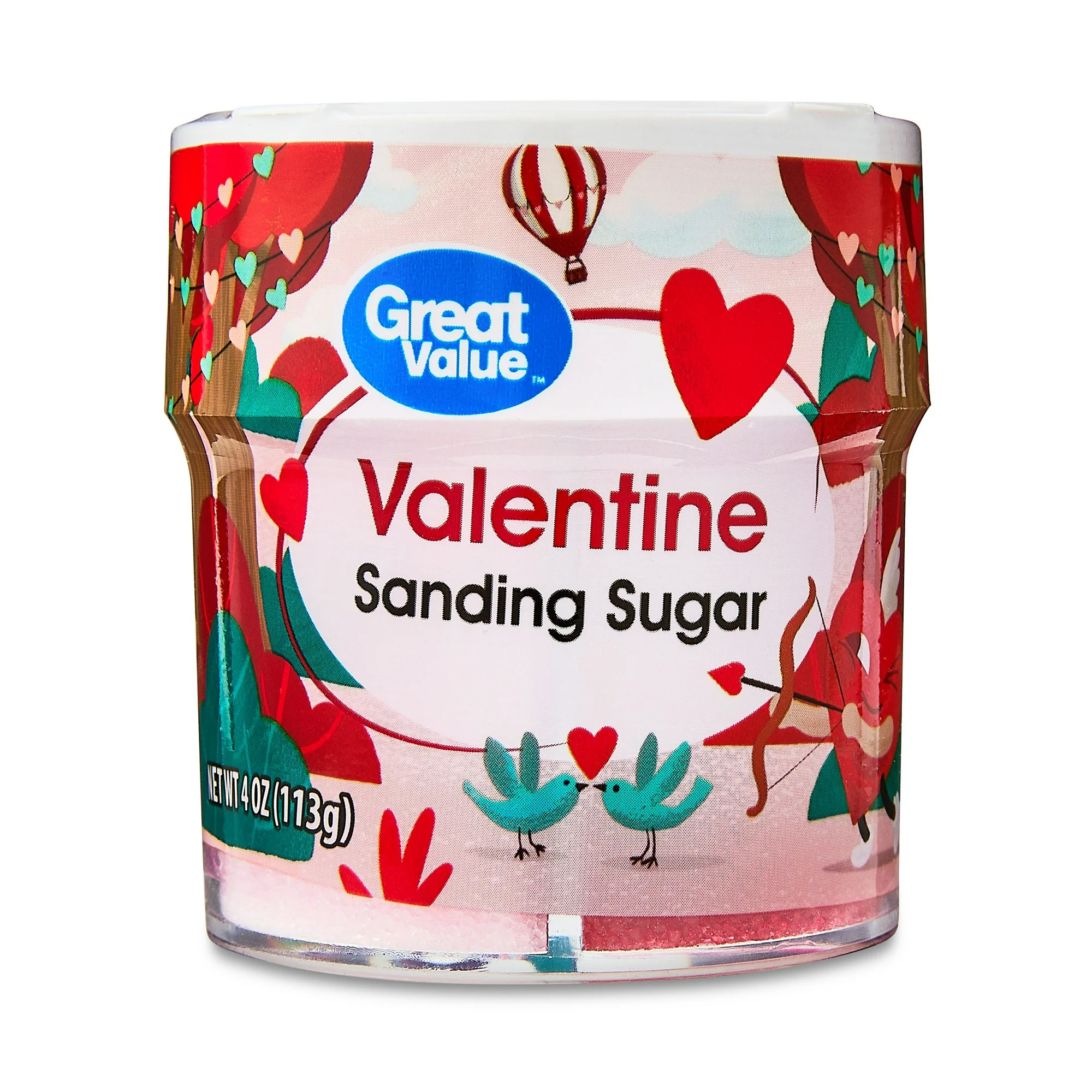 Great Value 4-Cell Valentine's Day Sanding Sugar, 4 oz | Walmart (US)