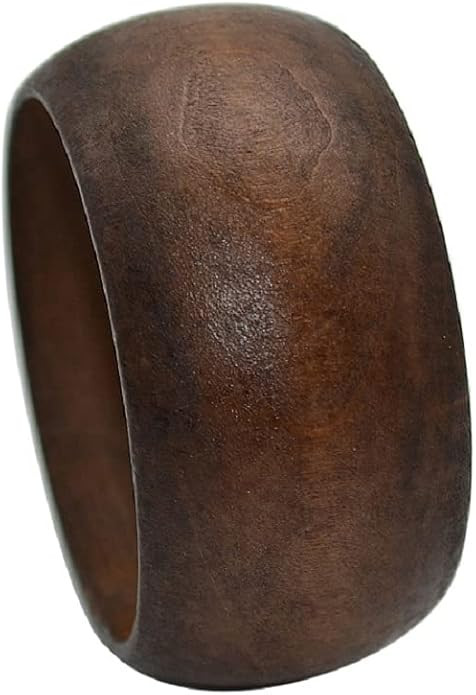 Boho Wooden Bracelet Multi-Colored Wide Chunky Bangle Bohemian Jewelry Wood Wristband for Women | Amazon (US)