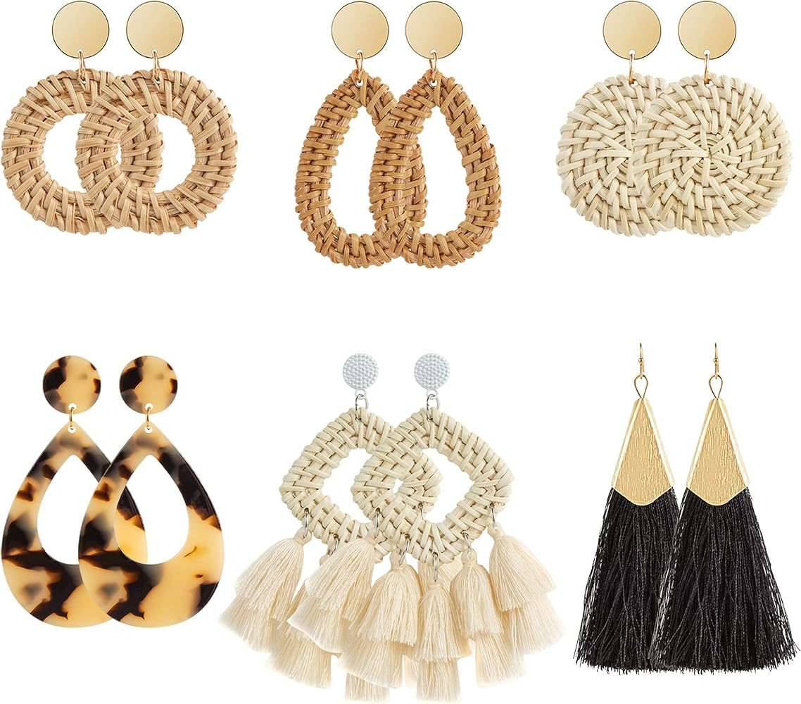 Rattan Earring Set  | Amazon (US)