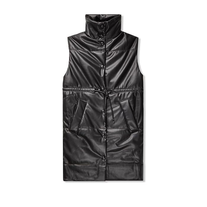 Proenza Schouler White Label Women's Faux Leather Puffer Vest | Zappos