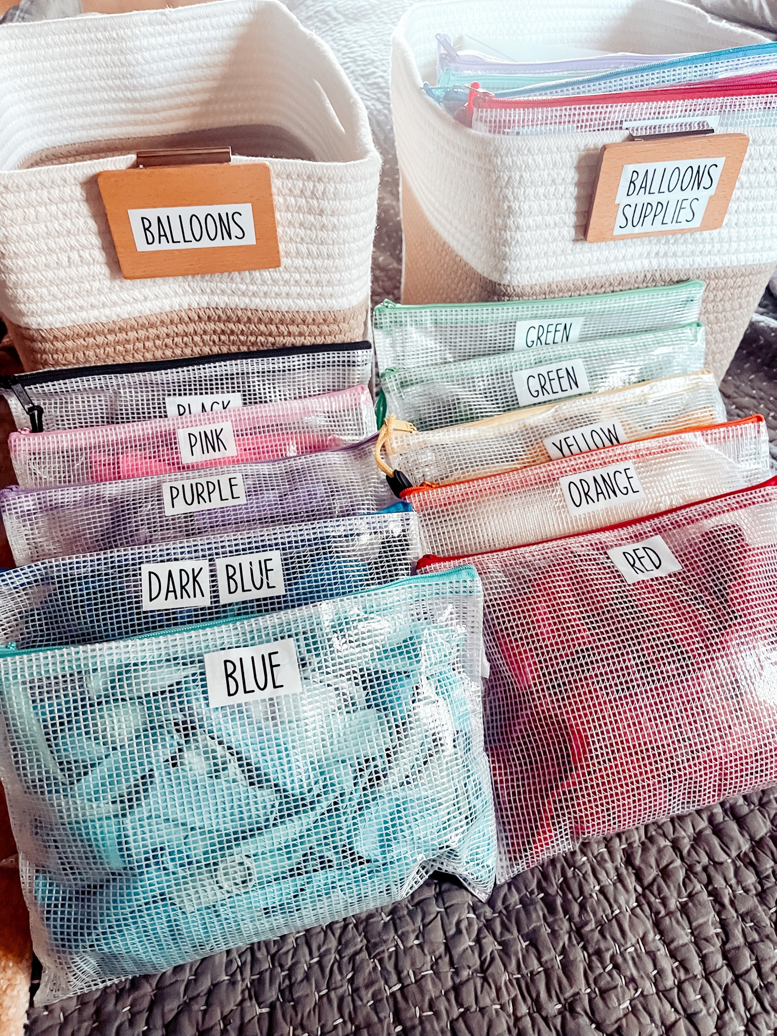Balloon organization using these zipper mesh bags from Amazon! 

#LTKHalloween #LTKkids #LTKparties