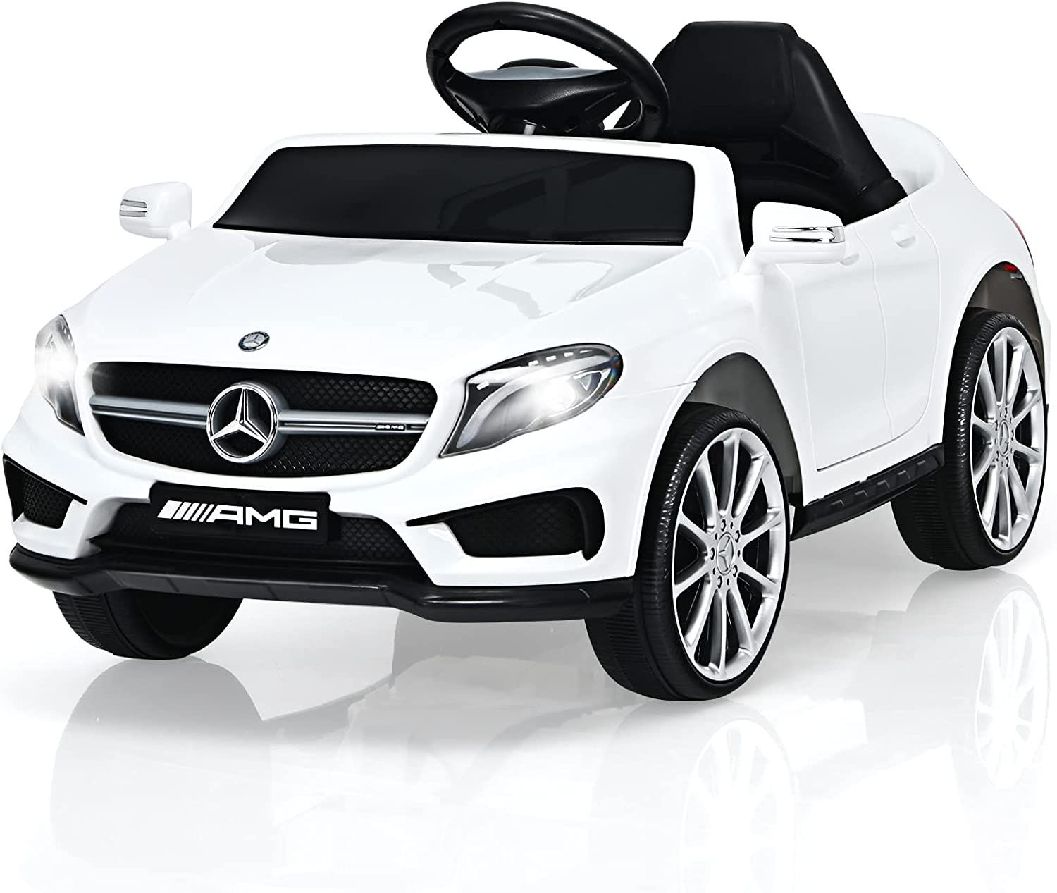 INFANS 12V Electric Kids Ride On Car, Licensed Mercedes Benz GLA45 Toy Car with Remote Control, M... | Amazon (US)