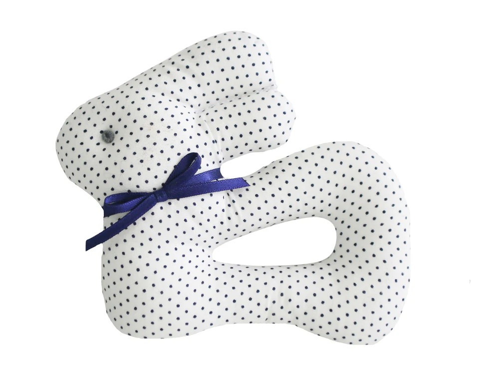 Alimrose Baby Bear Stick Rattle - Navy Spot | JoJo Mommy