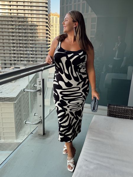 What I wore in Vegas on our dinner date - wearing size 18. Use CARALYN10 at Spanx. Sharing similar dress styles! 

#LTKParties #LTKMidsize #LTKStyleTip