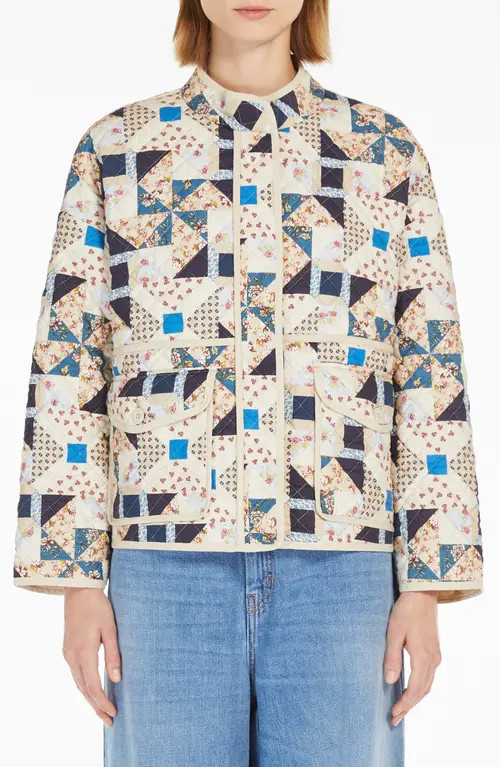 Weekend Max Mara Arizia Quilted Jacket in Beige at Nordstrom, Size 2 | Nordstrom