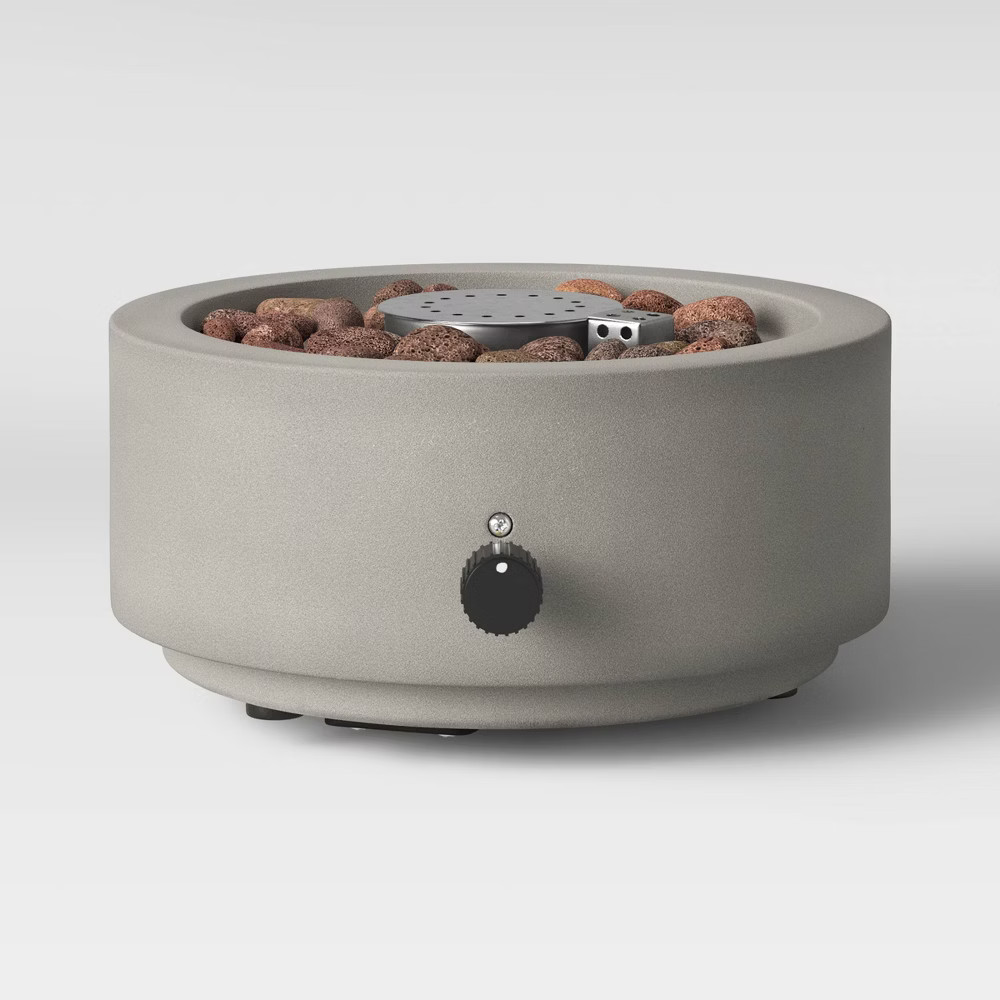 10"" Round Pipestone Patio Tabletop Fireplace - Gray - Project 62 | Target
