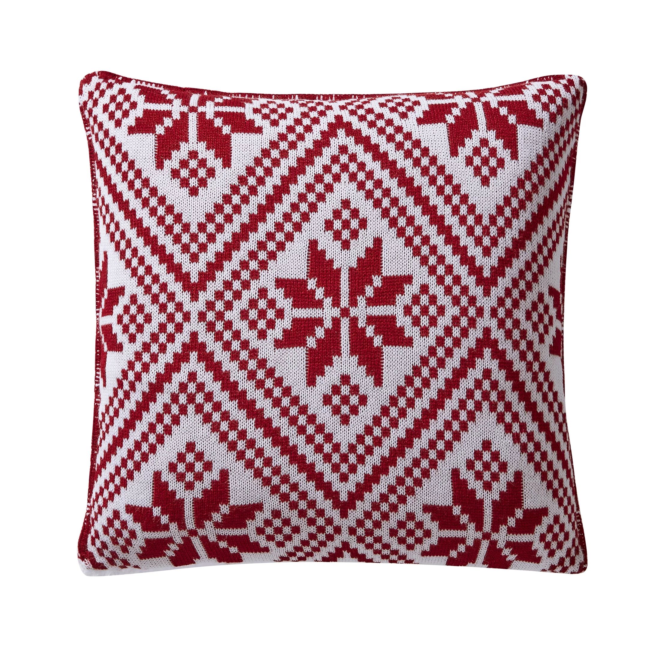 My Texas House Noah Acrylic Decorative Pillow Cover, 20" x 20", Savvy Red | Walmart (US)