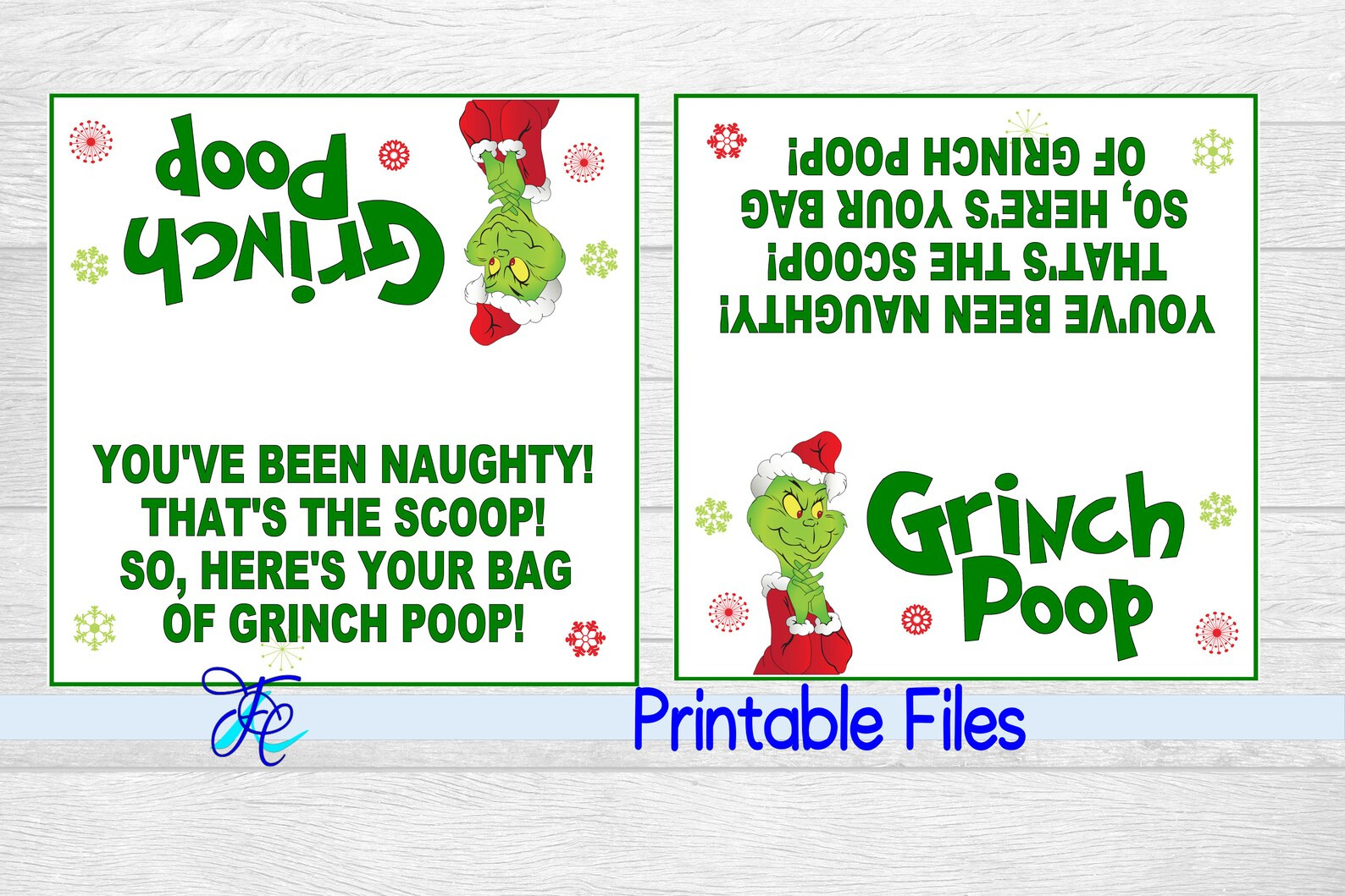 Grinch Poop Bag Topper Download Only - Etsy | Etsy (US)