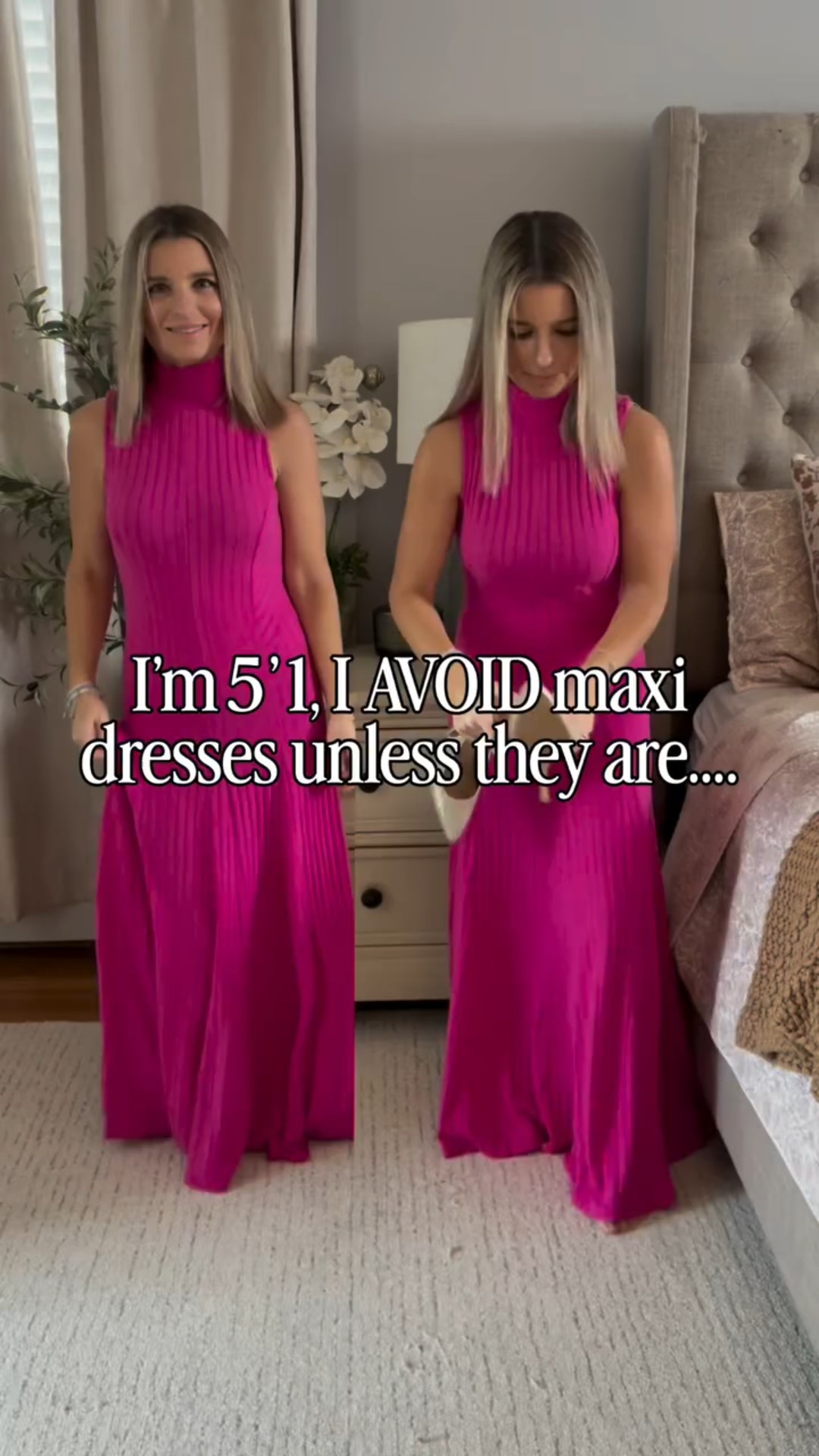 I’m 5’1 so here are some tips I look for in a maxi dress or adjustments I make to make it work for me! 💗 

Comment DRESS for a 🔗! 

#petite #petitedress #petitestyle #petitehacks #petitetips stylehacks stylehacks outfitinspo ootd maxidress petite style winteroutfit winter Vday valentines day dress