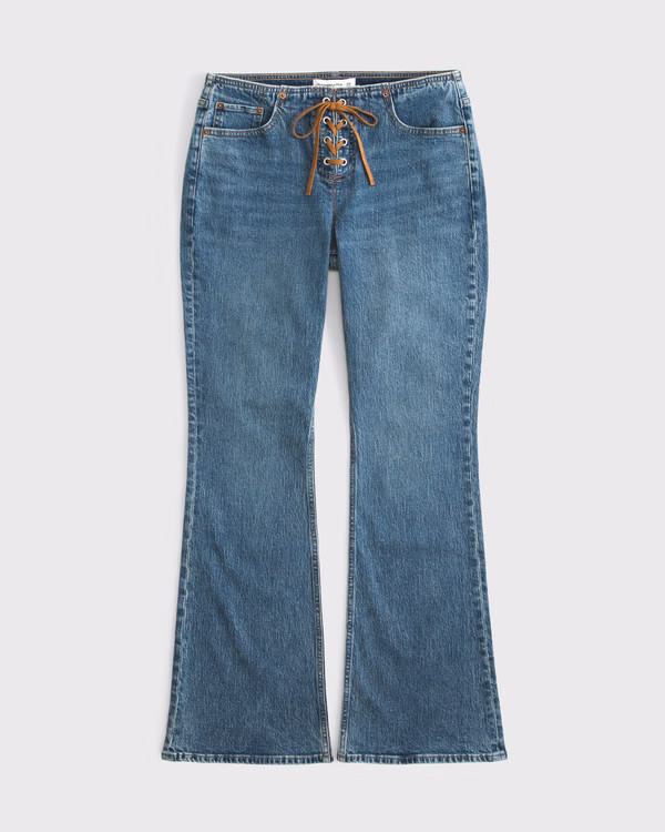 Curve Love Mid Rise Bootcut Jean | Abercrombie & Fitch (US)