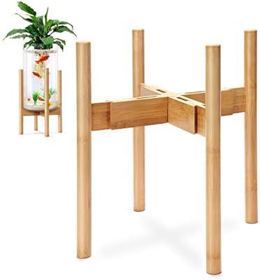 RAINBLELAND - Indoor Plant Stand - Adjustable Tall Plant Stand - Indoor Planter Stand - Mid Centu... | Amazon (US)