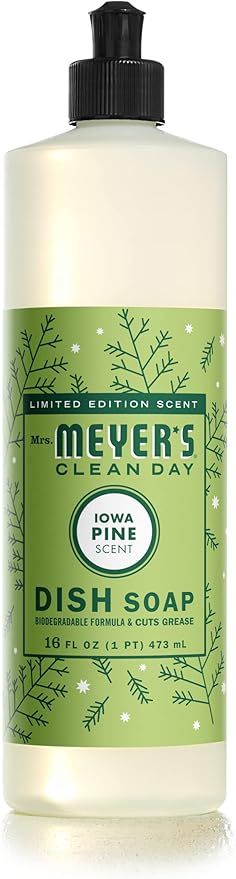 MRS. MEYER'S CLEAN DAY Liquid Dish Soap, Biodegradable Formula, Limited Edition Iowa Pine, 16 fl.... | Amazon (US)