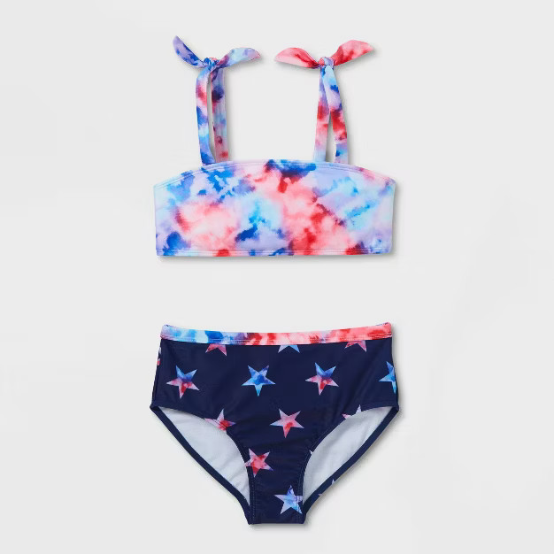 Girls' 'Wish Upon A Unicorn' Bikini Swimsuit - Cat & Jack™ Navy Blue | Target