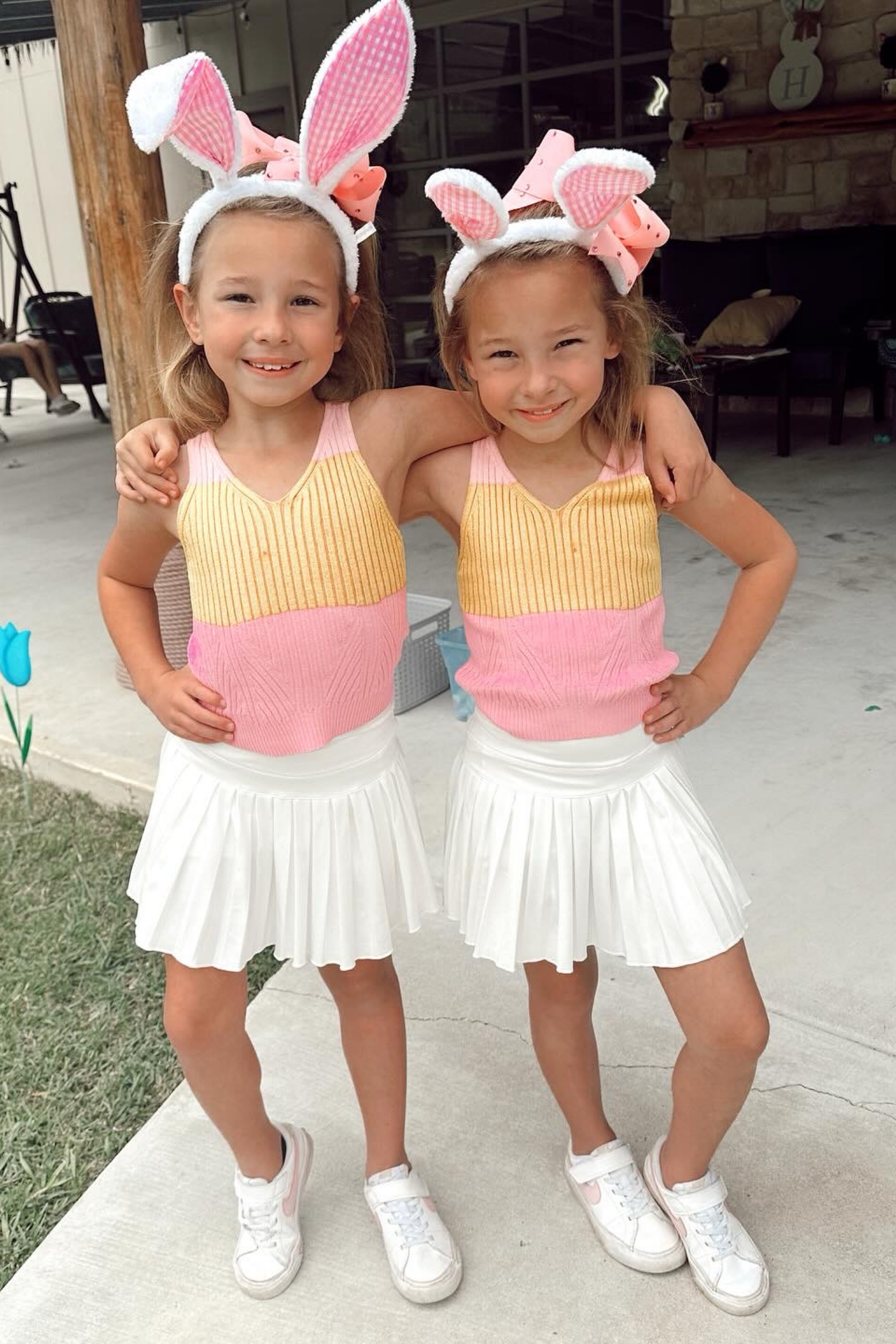 Easter spring outfits for kids are my favorite! Nothing beats Gianni Bini colorblock tanks with a cute tennis skirt😍



#LTKkids #LTKshoecrush #LTKActive