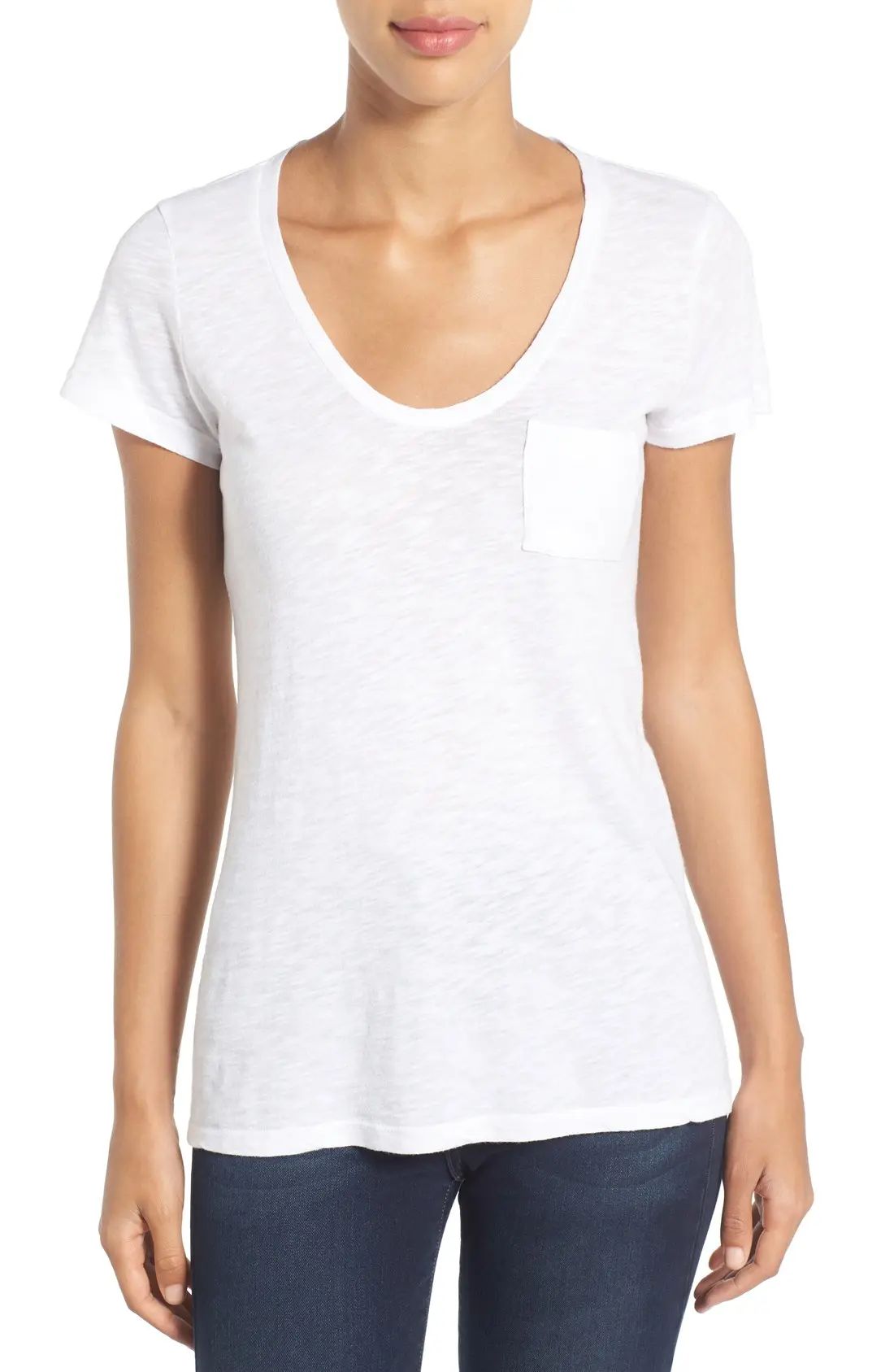 Rounded V-Neck Tee | Nordstrom