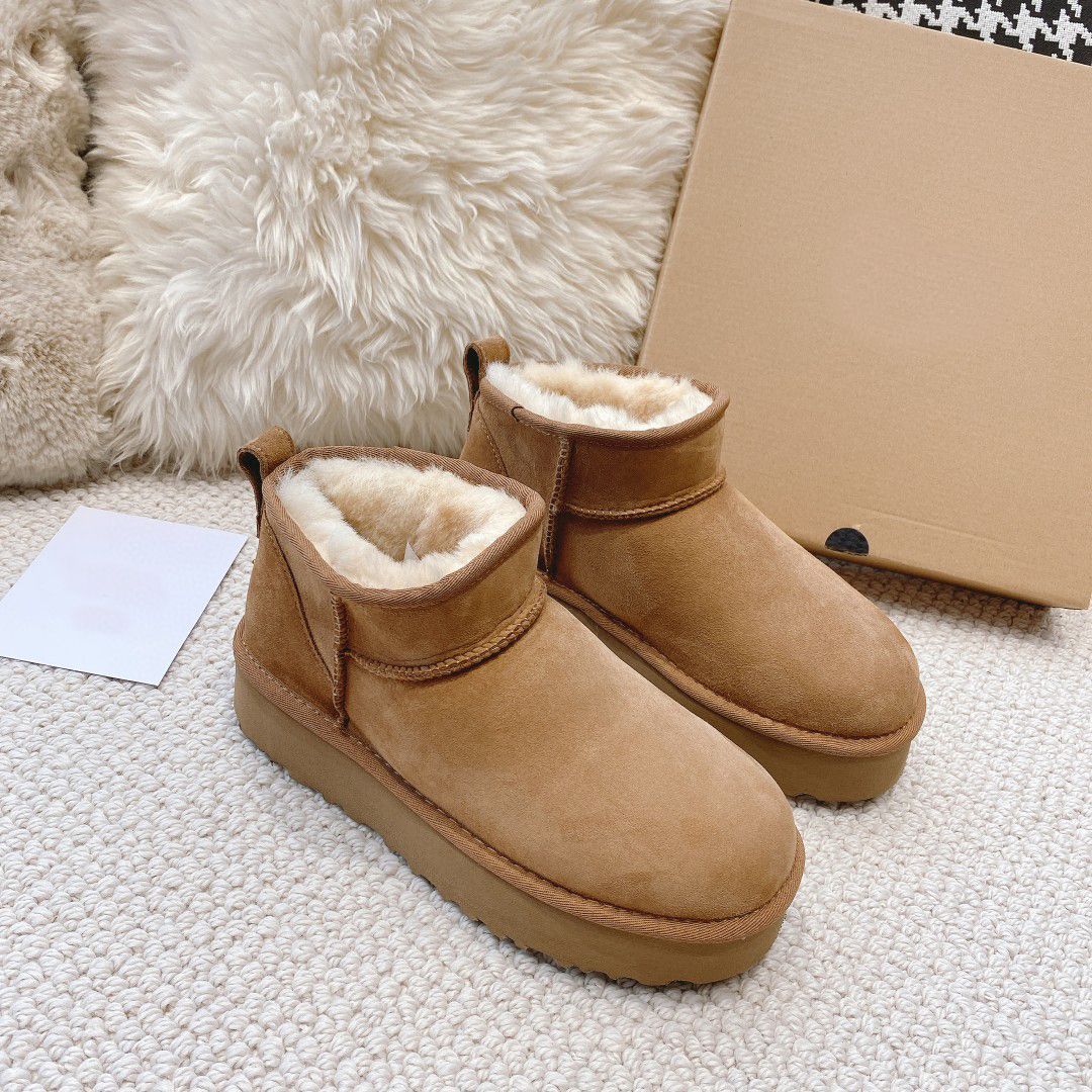 Women Classic Mini Platform Boot Ultra Matte Fur Snow Boots Suede Wool Blend Comfort Winter Desig... | DHGate
