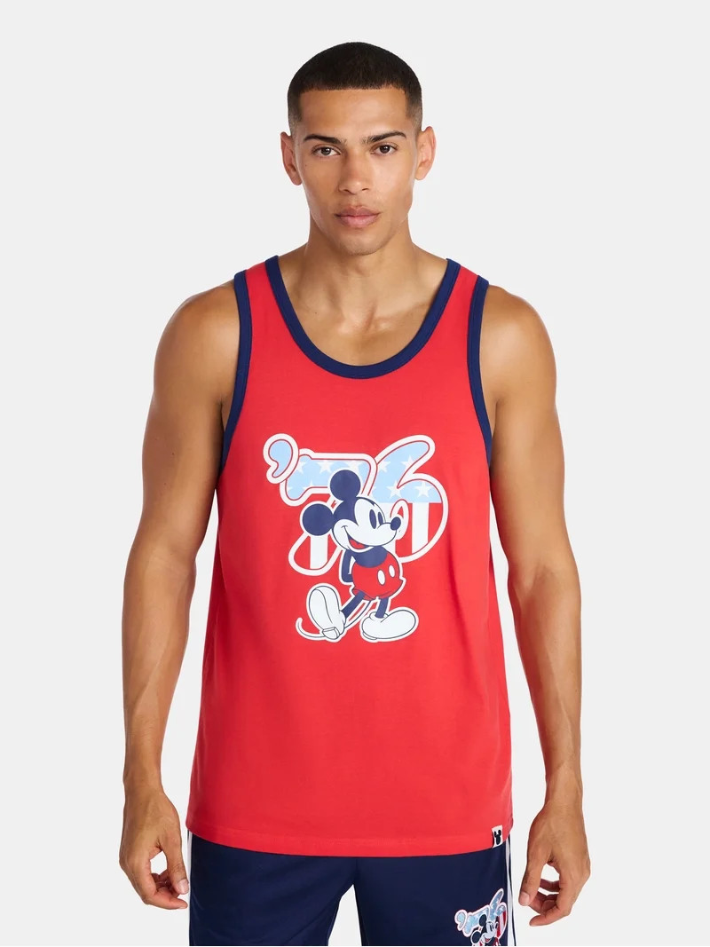 Disney Men's Mickey Mouse Spirit of 76 America 250 Graphic Tank Top, Sizes XS-5XL | Walmart (US)