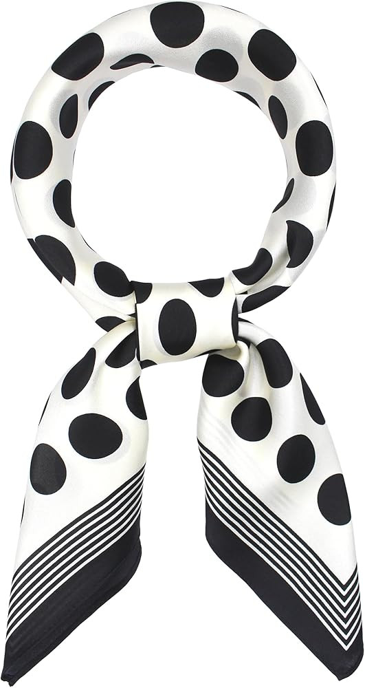 ANDANTINO 100% Mulberry Silk Square Scarf for Hair-25.6" X25.6'' Women Men Natural Silk Neckerchi... | Amazon (US)