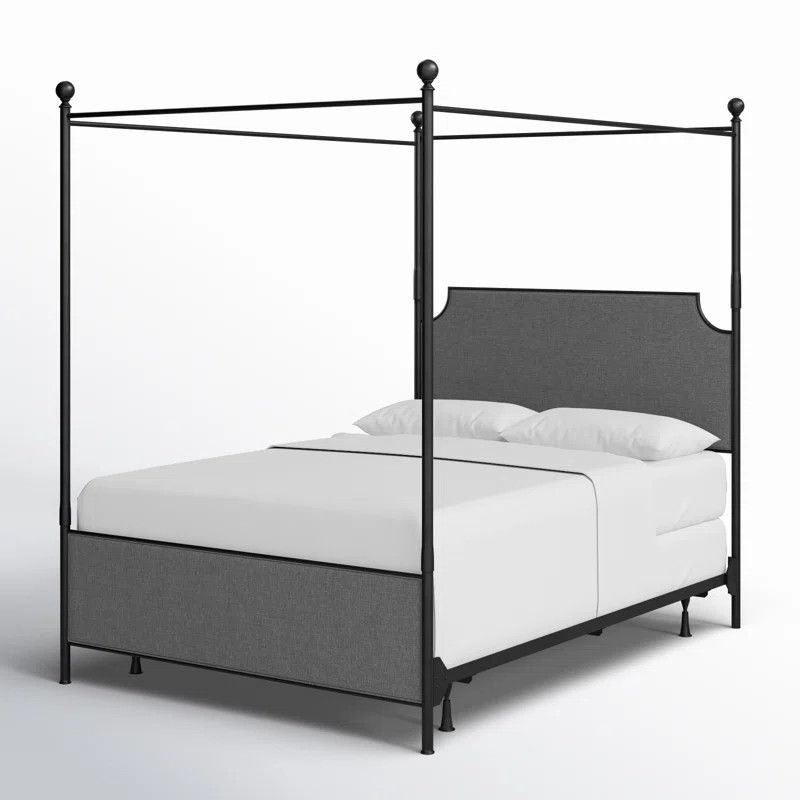 Aasif Upholstered Metal Canopy Bed | Wayfair North America