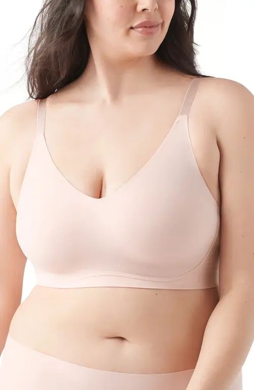 True & Co. True Body Triangle Adjustable Strap Full Cup Soft Form Band Bra in Peony at Nordstrom, Si | Nordstrom