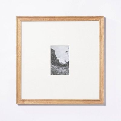 15&#34; x 15&#34; Matted to 4&#34; x 6&#34; Gallery Frame Natural Wood - Threshold&#8482; designe... | Target