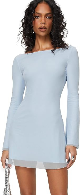 Princess Polly Lukea Long Sleeve Mini Dress | Amazon (US)