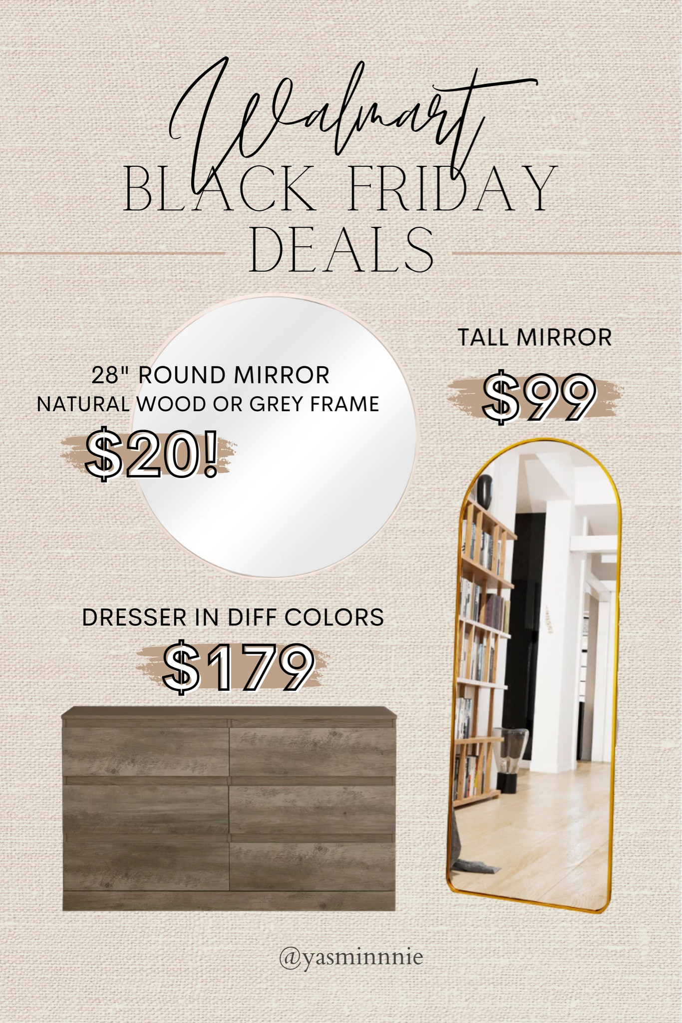 Walmart Black Friday deals for days! 

Shopping, sale alert, home, decor, mirrors, dresser, affordable, good mirrors, sales

#LTKsalealert #LTKCyberweek #LTKhome
