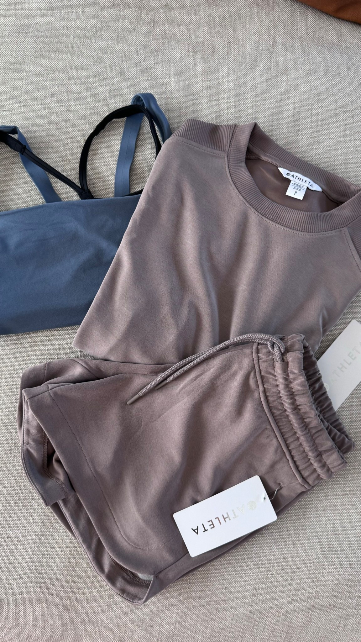 Athleta haul | my favorite sports bra and new comfy set

#LTKFindsUnder50 #LTKActive #LTKFindsUnder100