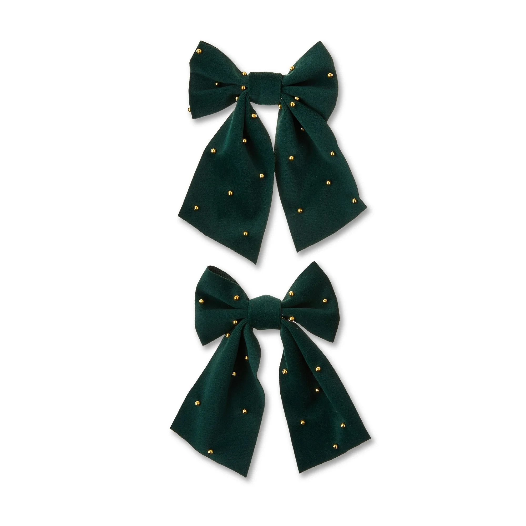 Green Pearl Beaded Decorative Christmas Bow, 6", by My Texas House - Walmart.com | Walmart (US)