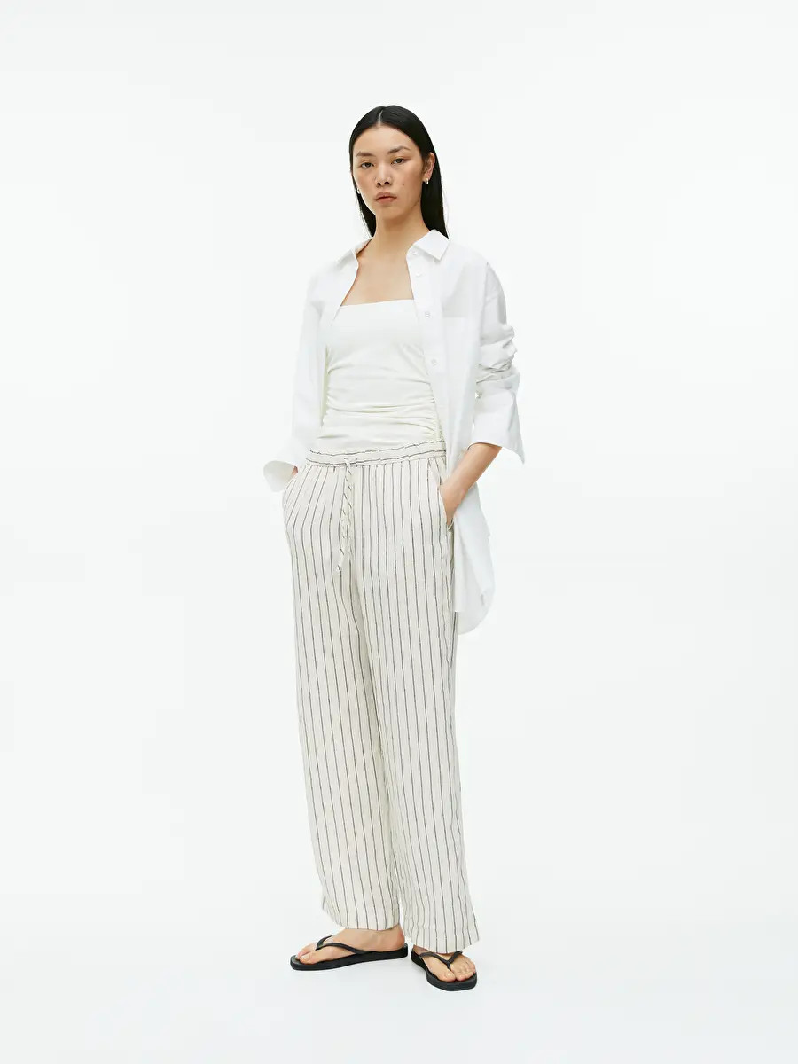 Linen Drawstring Trousers | ARKET (US&UK)