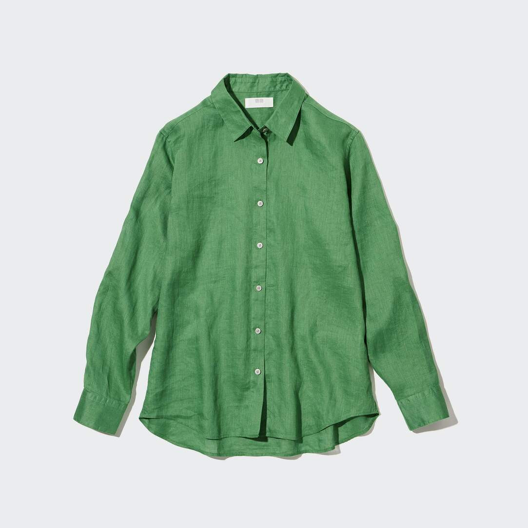 100% Premium Linen Shirt | UNIQLO (UK)