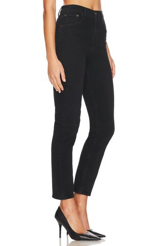 AGOLDE Riley Long Straight Jeans in Compilation from Revolve.com | Revolve Clothing (Global)