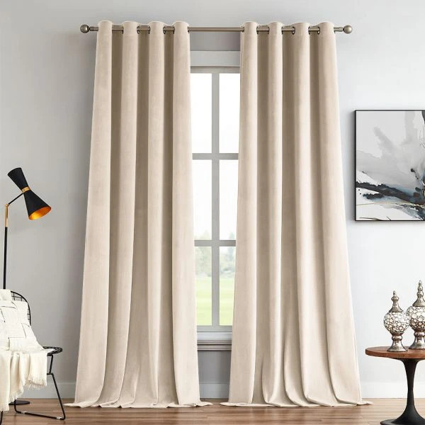 Elma Soft Blackout Velvet Curtains | Curtarra