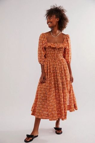 Oasis Printed Midi Dress | Free People (Global - UK&FR Excluded)