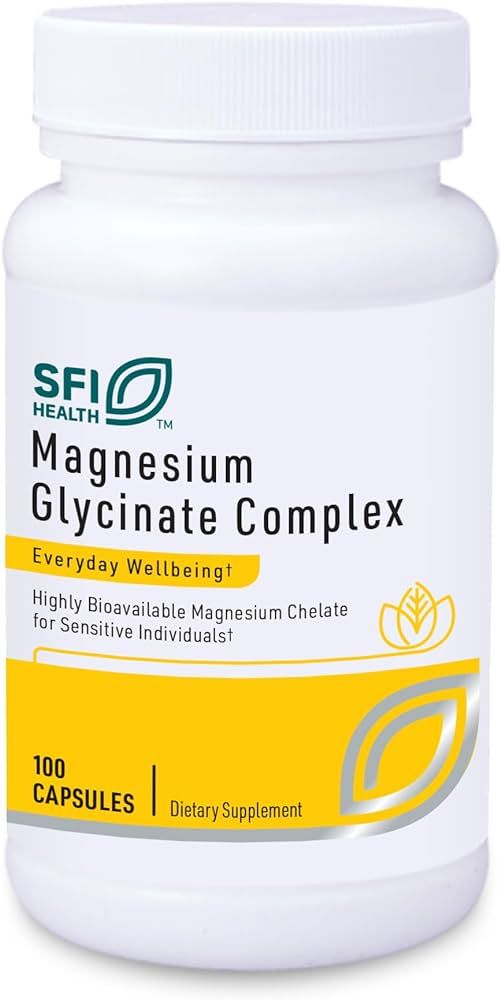 Klaire Labs Magnesium Glycinate Complex - 100mg Bisglycinate Blend to Support Bone Health & Rest ... | Amazon (US)