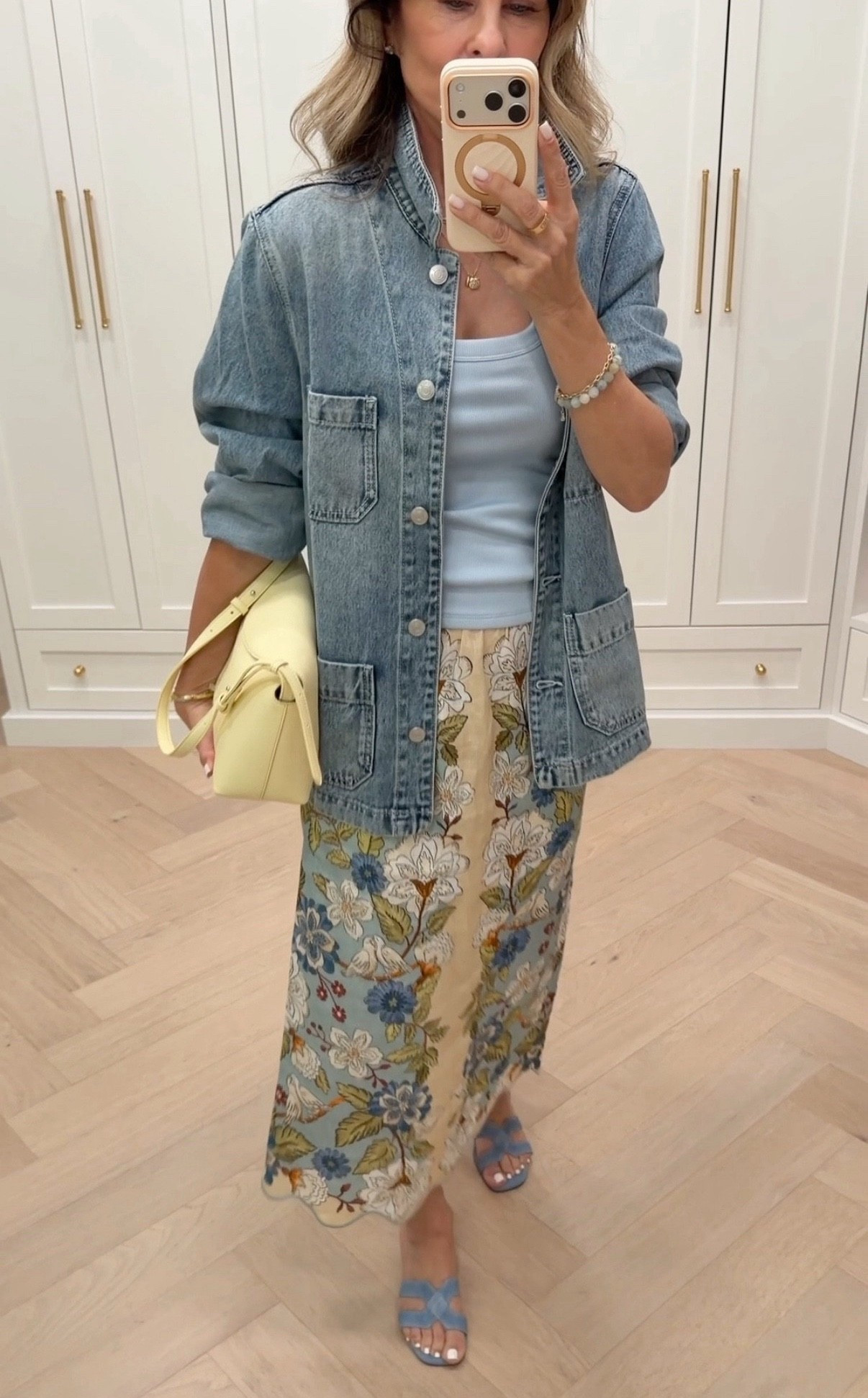 Skirt TTS XS 
Jacket is a S, I could do XS 
Tank is LNA on my shop my linked similar. 


#LTKootd #LTKgrwm #LTKOver40