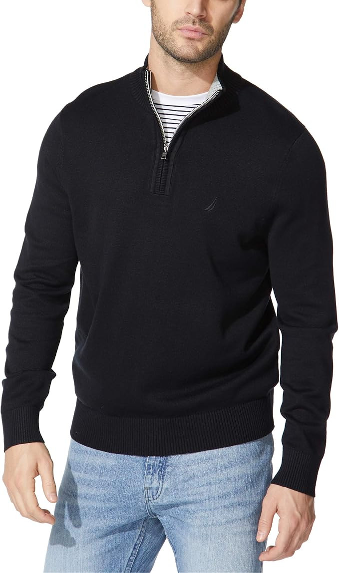 Nautica Men's Quarter-Zip Sweater | Amazon (US)