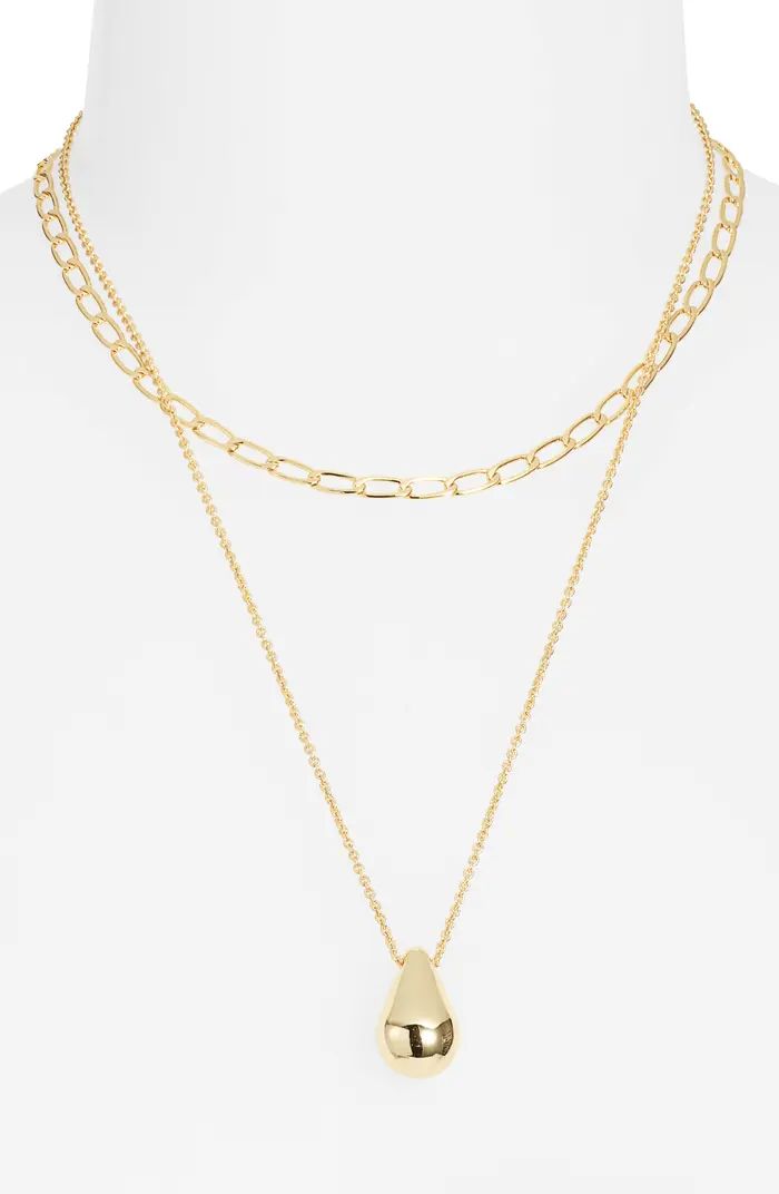 Madewell Teardrop Pendant Necklace | Nordstrom | Nordstrom