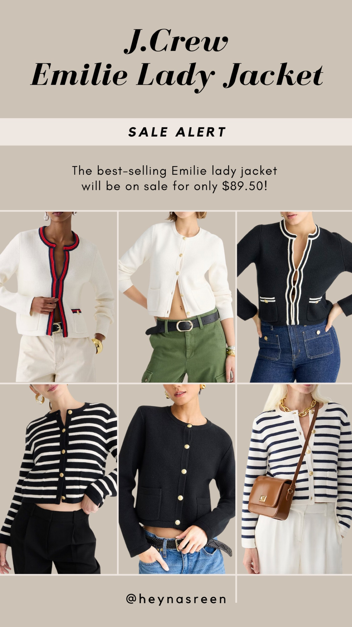 HUGE J.Crew deal alert - the best-selling Emilie lady jacket will be on sale for only $89.50! This never happens so stock up now! 🖤

#LTKFindsUnder100 #LTKSaleAlert #LTKStyleTip