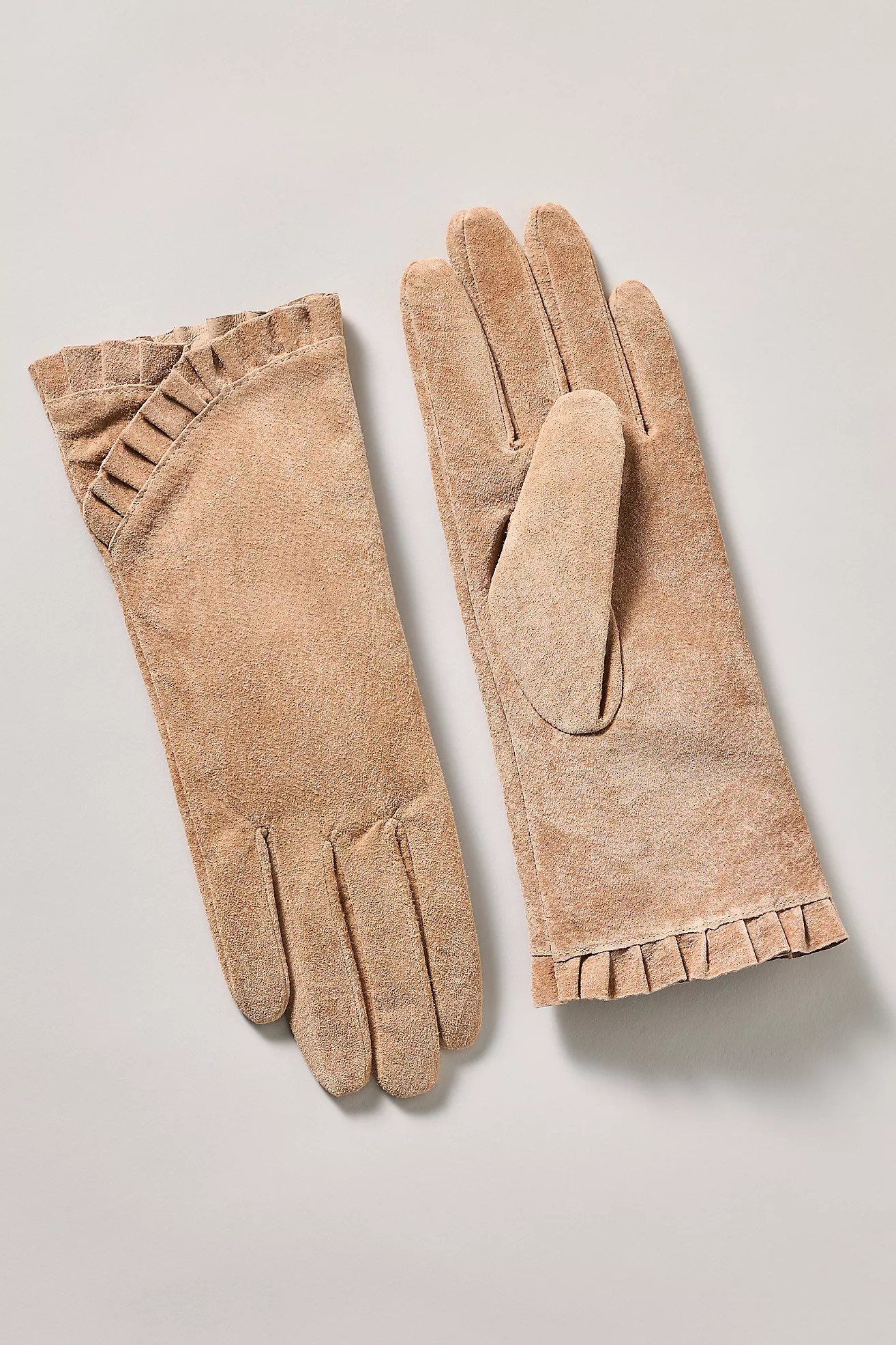 By Anthropologie Ruffle Leather Gloves | Anthropologie (US)