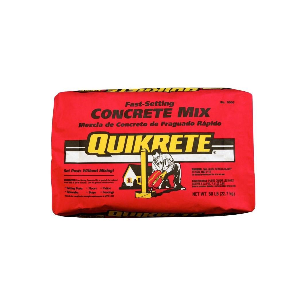 Quikrete 50 lb. Fast-Setting Concrete Mix-100450 - The Home Depot | The Home Depot