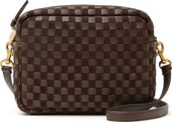 Clare V. Midi Sac Woven Leather Crossbody Bag | Nordstrom | Nordstrom