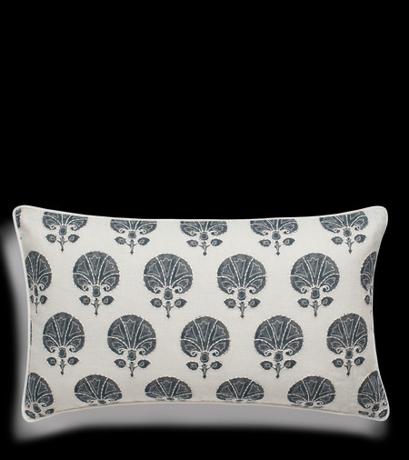 Rectangular Kabibi Pillow Cover - Teal | OKA US