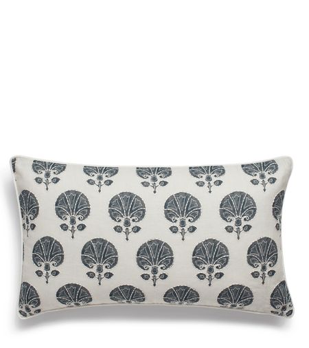 Rectangular Kabibi Pillow Cover - Teal | OKA US