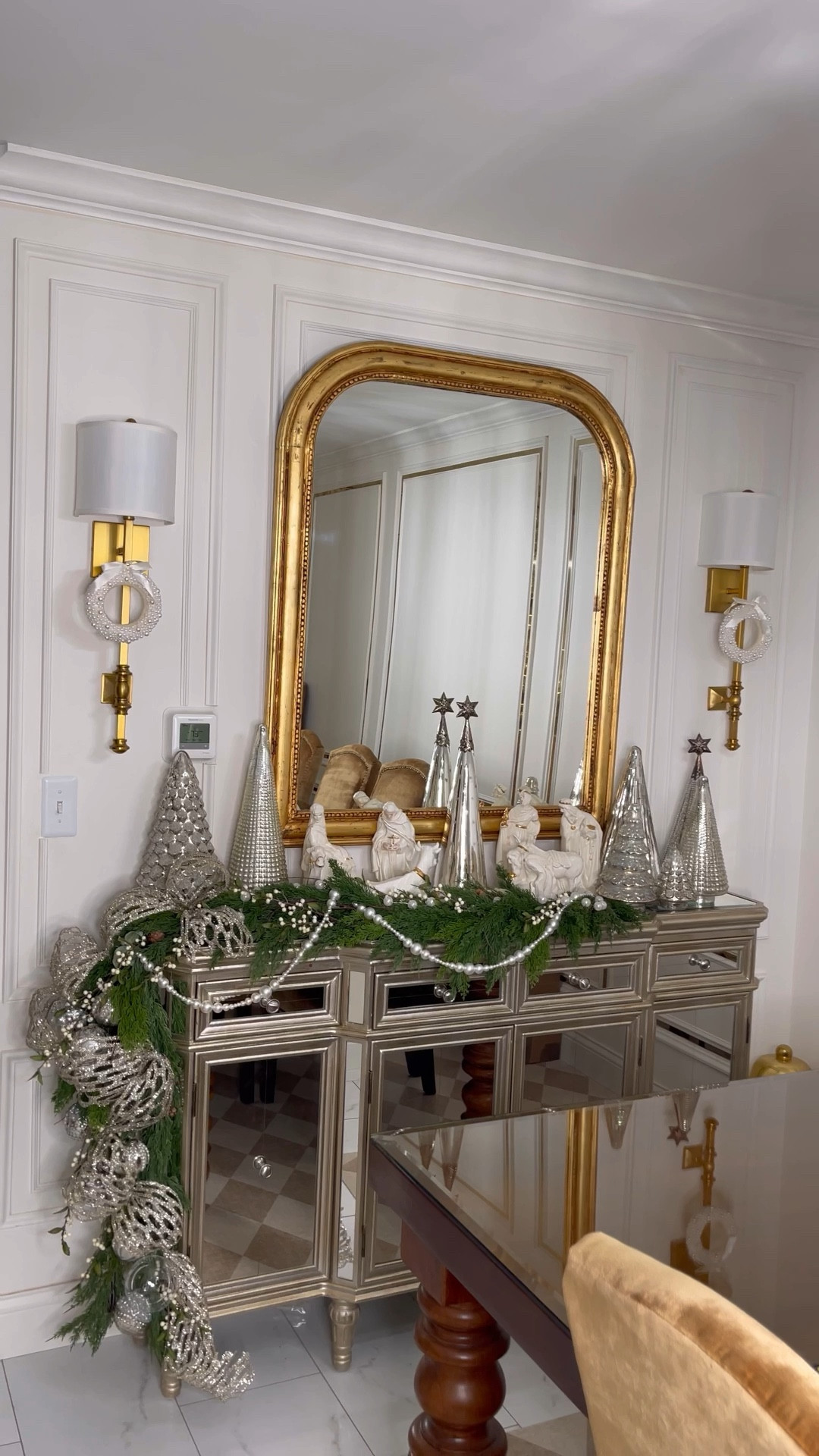 Christmas credenza styling! I love how my silver, white and green credenza turned out! What do you think? 

#LTKHoliday #LTKGiftGuide #LTKhome