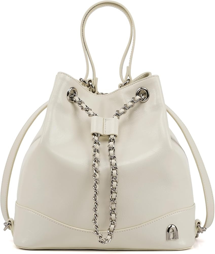 LA FESTIN Leather Purses for Women Cute Backpack Lightweight Shoulder Small Trendy Bucket Handbag... | Amazon (US)