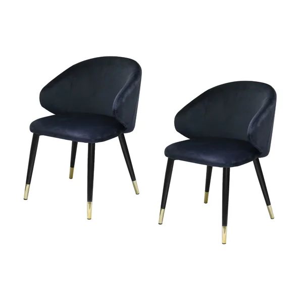 Emerado Velvet Upholstered Arm Chair (Set of 2) | Wayfair North America