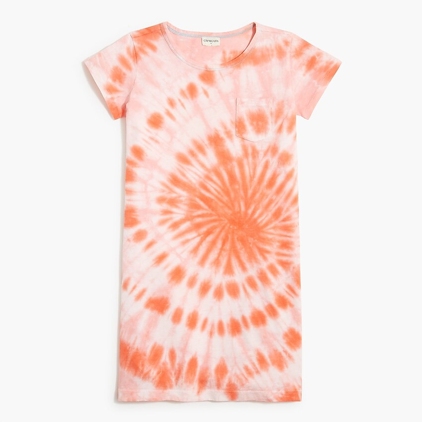 Girls' tie-dyed T-shirt dress | J.Crew Factory