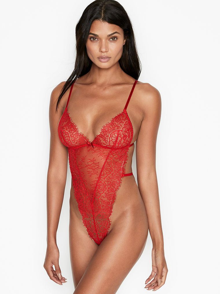 Unlined Corded Lace Teddy | Victoria's Secret (US / CA )