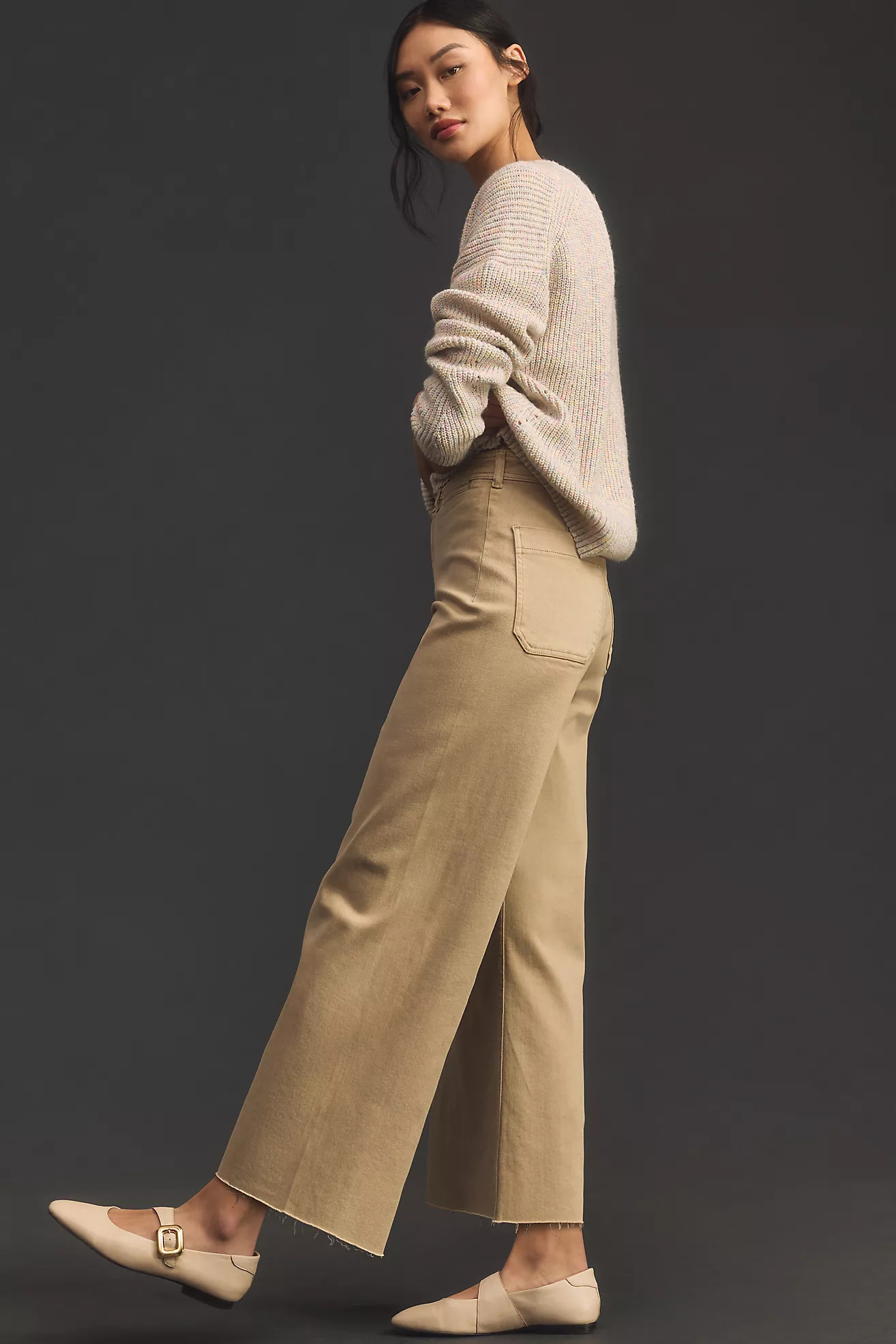 The Ettie High-Rise Crop Wide-Leg Jeans by Maeve | Anthropologie (US)